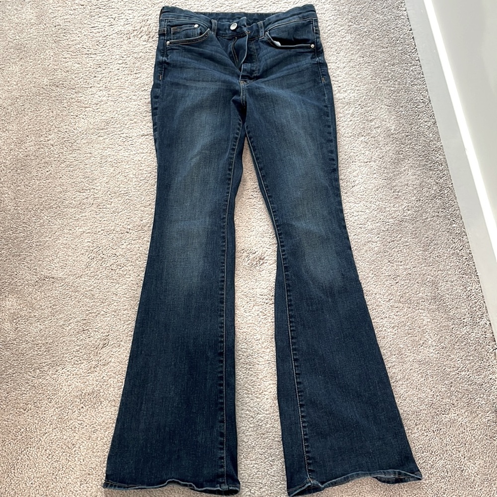&Denim from H&M flare leg jeans.